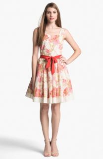 Taylor Dresses Floral Print Fit & Flare Dress