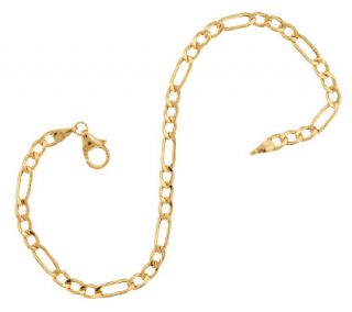 Vicenza Gold 8 Polished Figaro Chain Bracelet 14K Gold, 2.0g —