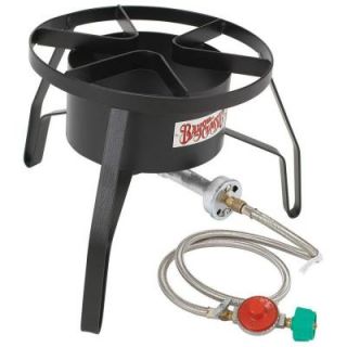 Bayou Classic 55,000 BTU High Pressure Propane Gas Outdoor Cooker with Stainless Braided Hose SP10