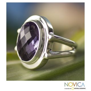 Sterling Silver Contempo Amethyst Cocktail Ring (Mexico)   16783946