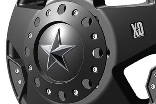 XD Series XD77576080799   8 x 6.5 Bolt Pattern Black 17" x 6" 775 Rockstar Dually Matte Black Wheels   Alloy Wheels & Rims