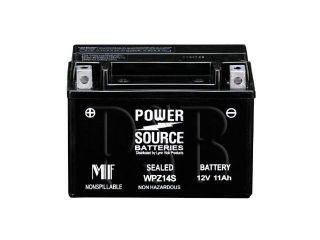 Power Source Batteries WPZ12S (YTZ12S Replacement) Sealed Battery 01 337   1 Year Manufacturer Warranty!