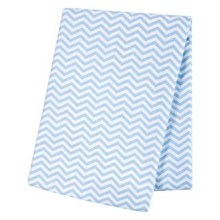 Trend Lab Blue Chevron Deluxe Flannel Swaddle Blanket   17485307