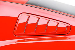 2010 2014 Ford Mustang Window Louvers   3D Carbon 691606   3D Carbon Window Louvers