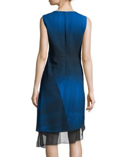 Elie Tahari Clarissa Sleeveless Asymmetric Dress