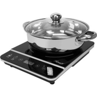 Rosewill 1800 Watt Induction Cooker 13.58 in. Black Cooktop with Stainless Steel Pot RHAI 13001