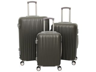 All Seasons Aspire 3 Piece Spinner Upright Hardside Luggage Set   Champagne