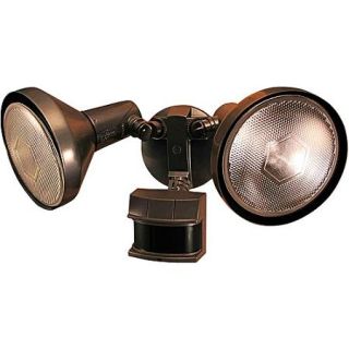 Heath Zenith 240 Degree Motion Sensing Security Light with Bulb Shields, Bronze