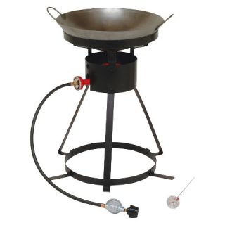 King Kooker® Portable Propane Outdoor Wok Cooker with 18 Steel Wok