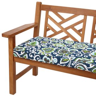 Floral Navy 60 inch Indoor/ Outdoor Corded Bench Cushion  