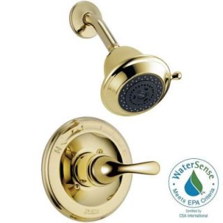 Delta Classic 1 Handle Shower Faucet Trim Kit in Polished Brass (Valve Not Included) T13220 PBSHC