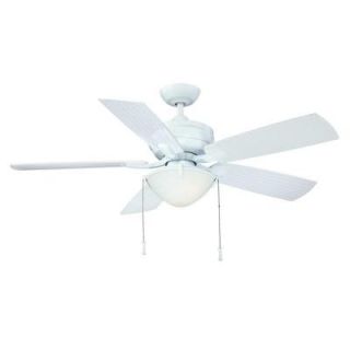 Hampton Bay Four Winds 54 in. Indoor/Outdoor White Ceiling Fan AC457 WH