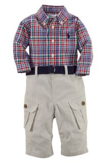 Ralph Lauren Sport Shirt & Cargo Pants (Baby Boys)