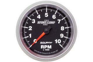 AutoMeter 3697   Range 0   10,000 RPM 3 3/8"   In Dash Mount Tachometer   Gauges