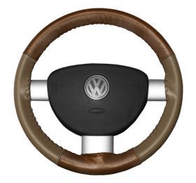 2011 2016 Jeep Grand Cherokee Leather Steering Wheel Covers   Wheelskins Tan Perf/Oak 15 1/4 X 4 3/8   Wheelskins EuroPerf Perforated Leather Steering Wheel Covers