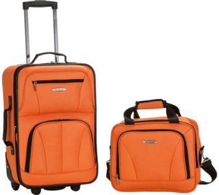 Rockland 2 Piece Luggage Set F102   Orange