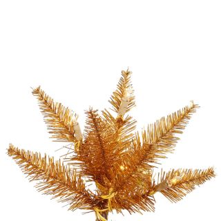 Vickerman 9 Copper Slim Fir Artificial Christmas Tree with 700 LED