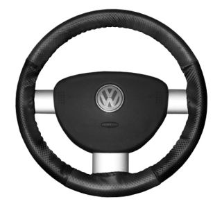 2015 Toyota Sienna Leather Steering Wheel Covers   Wheelskins Charcoal Perf/Black Perf 15 1/4 X 4 1/2   Wheelskins EuroPerf Perforated Leather Steering Wheel Covers