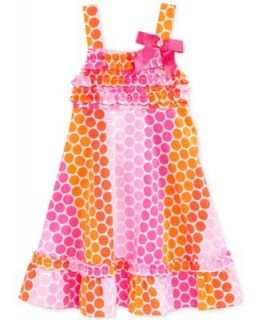 Nannette Little Girls Cherry Print Poplin Dress