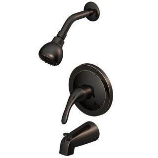 Glacier Bay Builders 1 Handle 1 Spray Tub and Shower Faucet in Oil Rubbed Bronze F1AA0005OB