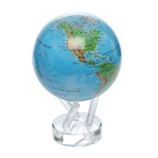 MOVA 4.5 Blue Oceans with Relief Map Globe