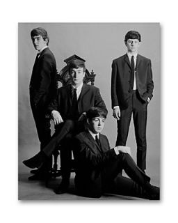 Rock Paper Photo The Beatles in Studio by Astrid Kirchherr, 11" x 14" Framed Black & White