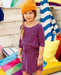 Ralph Lauren Little Girls Striped T Shirt Dress   Kids