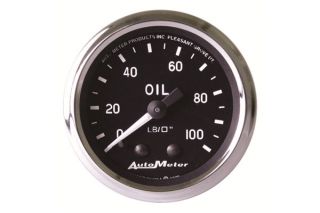 AutoMeter 201006   Range 0   100 PSI, full sweep/mechanical Oil Pressure   2 1/16" Pressure   Gauges