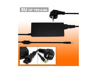 EU Plug Power Cord Laptop Adapter AC 100 240V 1.5A for HP Pavilion 