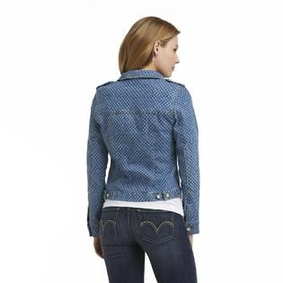 Route 66 Womens Printed Jean Jacket   Clothing, Shoes & Jewelry