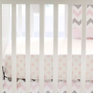 My Baby Sam Chevron Baby Polka Dot Crib Sheet