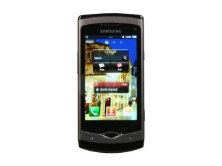 Samsung Wave Black Unlocked GSM Smart Phone with AMOLED Touch Screen (S8500) 