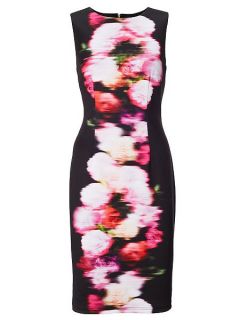 Adrianna Papell Sleeveless floral dress Multi Coloured