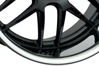 XXR 52609142N   5 x 4.5" Bolt Pattern Chromium Black with Chrome Lip 20" x 9" 526 Wheels   Alloy Wheels & Rims