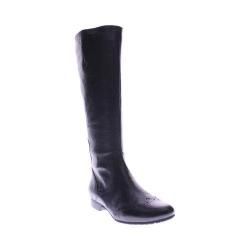 Womens Spring Step Macbeth Knee High Boots Black Leather