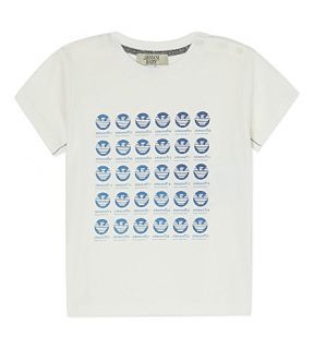 ARMANI JUNIOR   Circle logo print t shirt 3 24 months