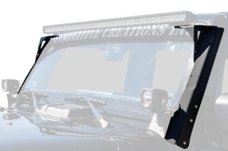 2007 2014 Jeep Wrangler Light Mounts & Wiring   ICI LBKT006JP H   ICI Windshield Light Mounting Brackets