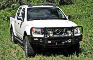 ARB 4x4 Accessories   ARB 4x4 Accessories Front Winch Mount Deluxe Bull Bar Bumper (Black) 3438260   Fits 2005 to 2008 Nissan Xterra