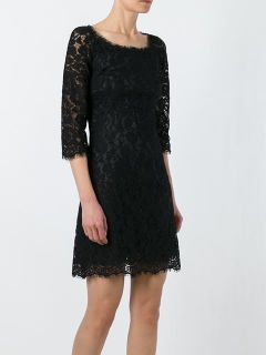 Dolce & Gabbana Floral Lace Fitted Dress   Tessabit