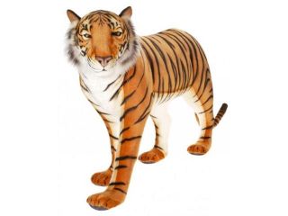 Life like Handcrafted Extra Soft Plush Extra Large Standing Tiger Stuffed Animal 18.5" 