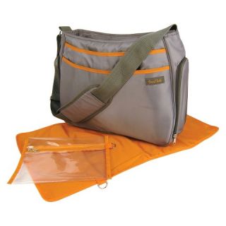 Trend Lab Hobo Diaper Bag   Gray & Orange