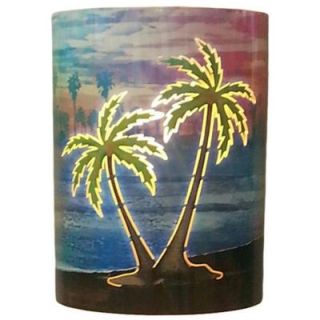 Filament Design Aspen 1 Light Outdoor Multicolored Palm Tree Wall Sconce IP DS 130