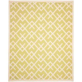 Safavieh Dhurries Light Green/Ivory 9 ft. x 12 ft. Area Rug DHU552A 9