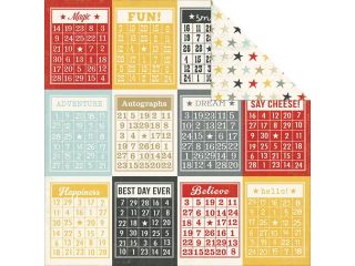 Simple Say Cheese Bingo Cards/Stars 12x12 Basics