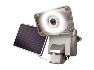 MAXSA INNOVATIONS 44640 Motion Activated Solar LED Security Flood Light (Silver) 