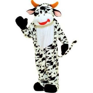 Adult Plush Cow Economy Mascot Costume   One Size Fits Most