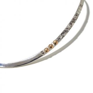 Bali Designs by Robert Mans Sterling Silver Collar Necklace with 18K Accents   7876971