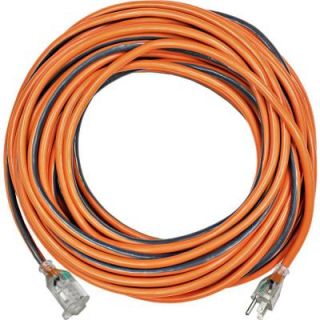 RIDGID 100 ft. 12/3 SJTW Extension Cord with Lighted Plug 757 123100RL6A