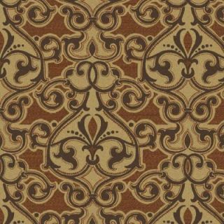 Hampton Bay Cayenne Scroll Outdoor Fabric By The Yard ND01600 D10