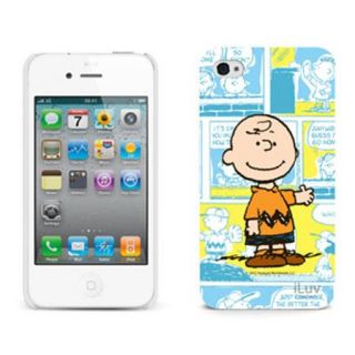 ICP752CBLU iLuv iLuv Snoopy Cartoon Series Hardshell Case for iPhone 4/4S, Charlie Brown